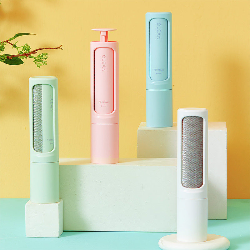 Brosse anti-poils d'animaux réutilisable 2 en 1 – Rouleau anti-peluches autonettoyant