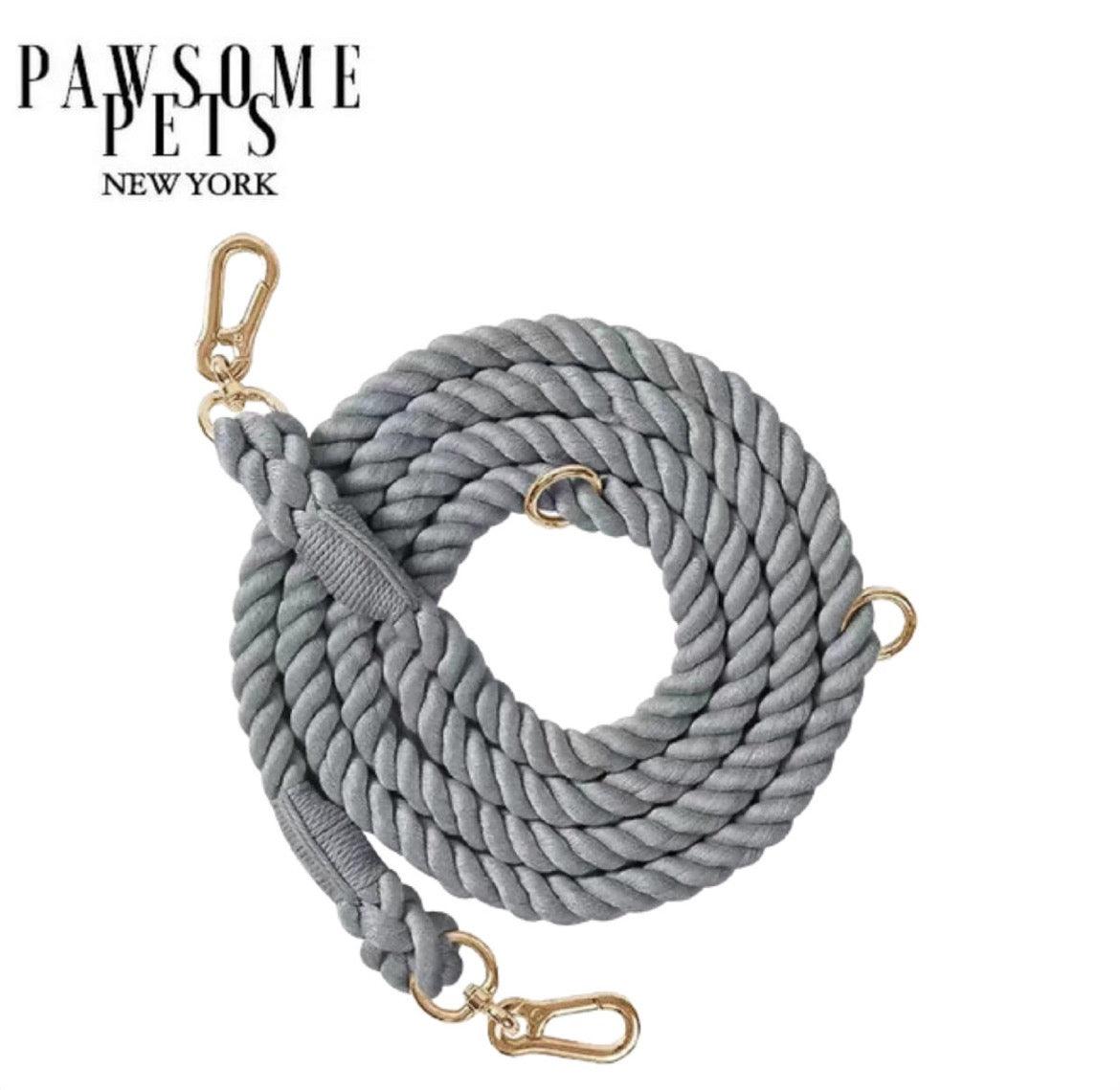 Hands Free Dog Rope Leash - Charcoal