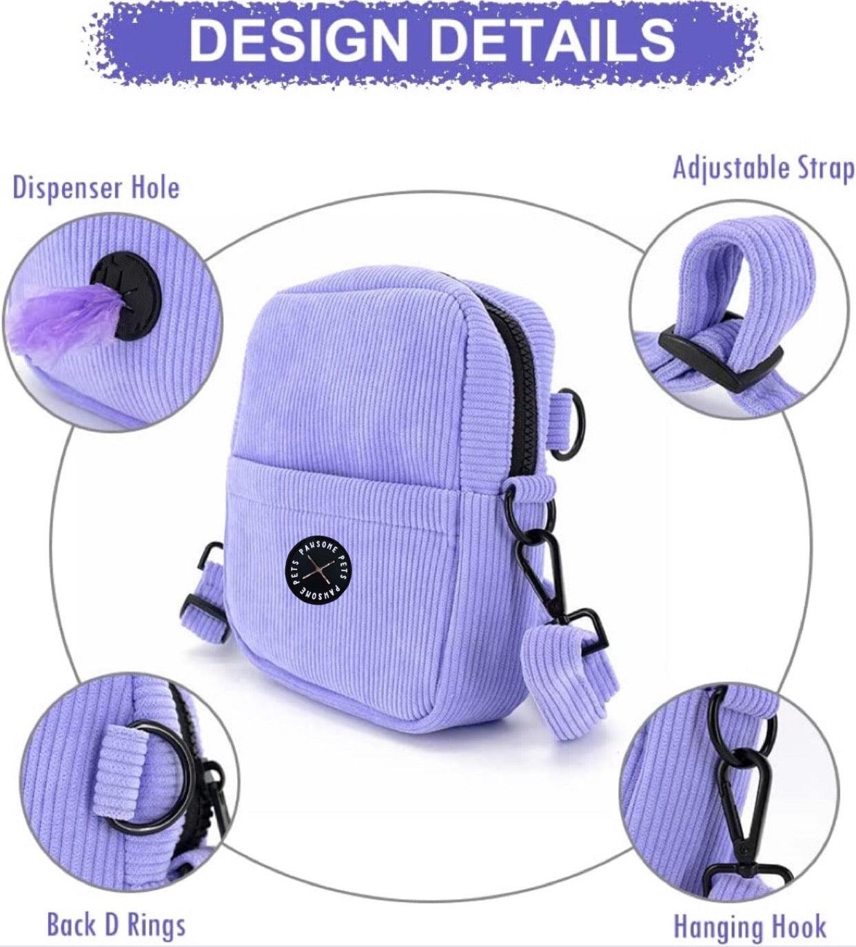 Chic Dog Walking Crossbody Bag – Treat Pocket & Hidden Dispenser