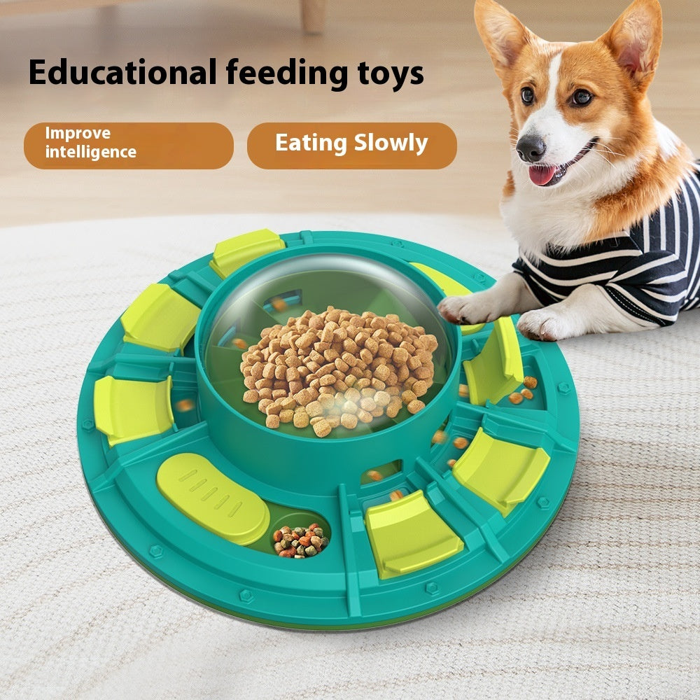 Jouet interactif pour chien â Stimulateur de QI et distributeur d'aliments lents