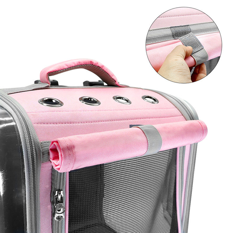 Pet Carrier Backpack 🎒 Breathable Travel Bag for Cats & Small Dogs 🐱🐶