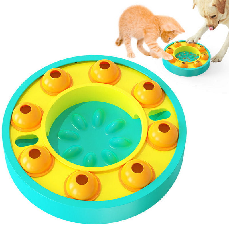 Jouet puzzle et mangeoire lente pour chien – Stimulateur de QI interactif