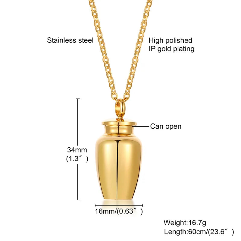 Urn Necklace Pendant π Cremation Jewelry