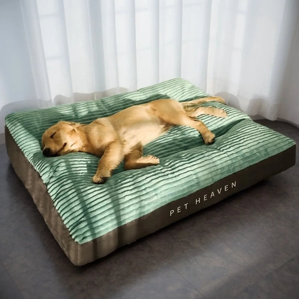 🛏️ New Corduroy Pet Bed – Soft, Warm & Washable for Dogs & Cats 🍂🐾