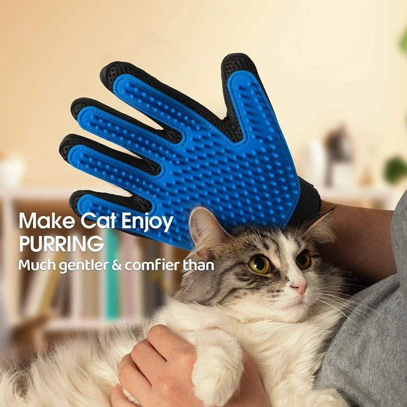 Gant de toilettage pour animaux de compagnie 🐾 Gant d'épilation doux pour chiens et chats 🐶🐱