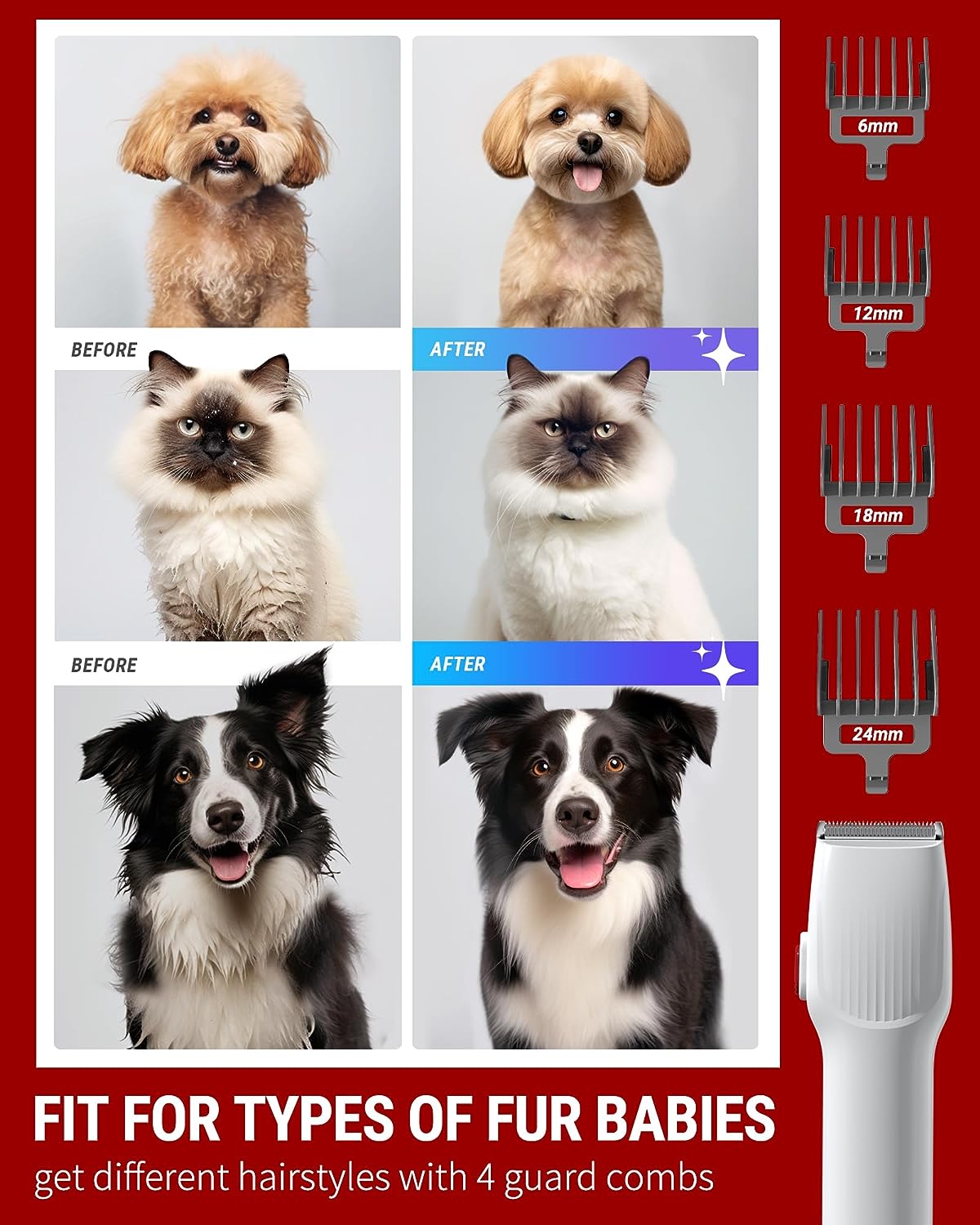 🐶 Dog Grooming Vacuum Kit – Easy Grooming & Fur-Free Home 🐾