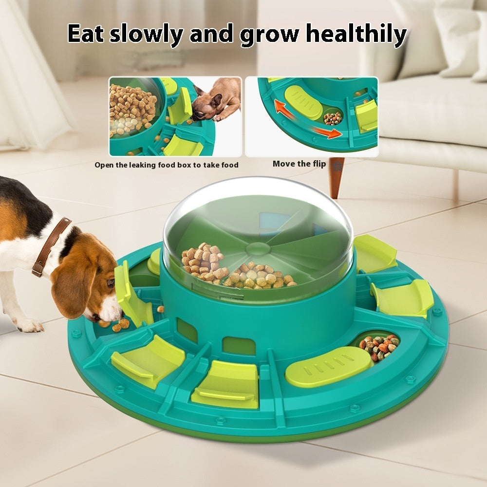 Jouet interactif pour chien â Stimulateur de QI et distributeur d'aliments lents