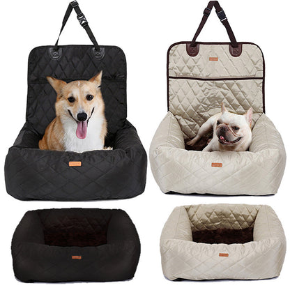 🐾 Multi-Purpose Pet Bed – Washable Travel Dog Seat for Home & Car Use 🛋️🚗