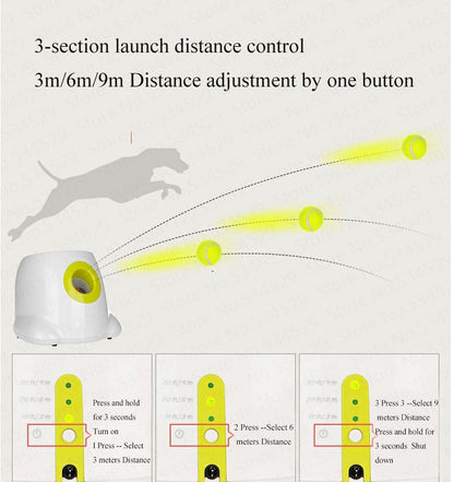 Lanceur de balles interactif automatique pour chien