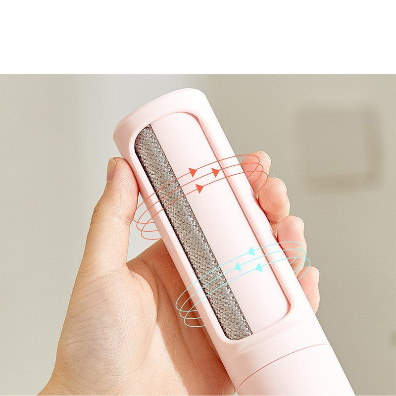 Brosse anti-poils d'animaux réutilisable 2 en 1 – Rouleau anti-peluches autonettoyant