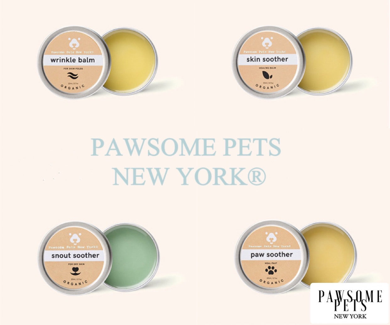 Soft Pawsome™ Paw Soother Balm – Organic Healing for Dry & Cracked Paws 🐾