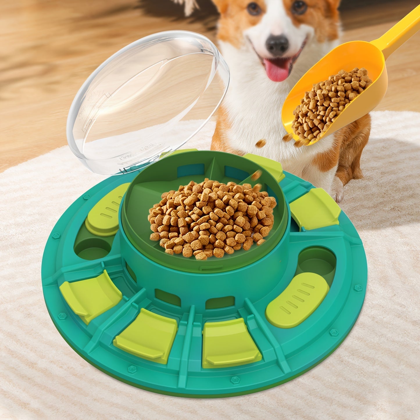 Jouet interactif pour chien – Stimulateur de QI et distributeur d'aliments lents