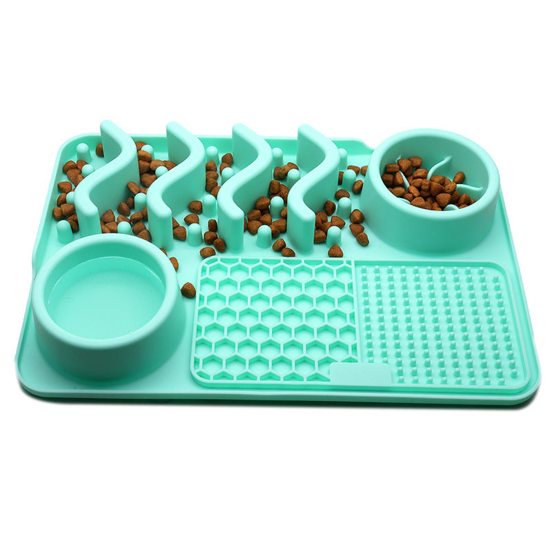 Tapis à lécher en silicone pour chien – Apaisement et alimentation interactive