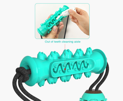 🐶 Dog Toothbrush Rubber Bone – Dental Cleaning Chew Toy 🦷