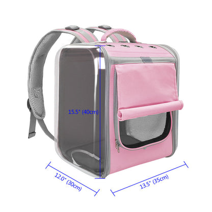 Pet Carrier Backpack 🎒 Breathable Travel Bag for Cats & Small Dogs 🐱🐶