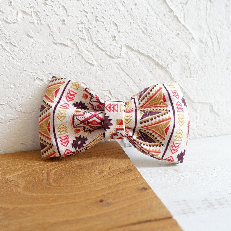 Bijou pour chien avec nœud papillon et laisse