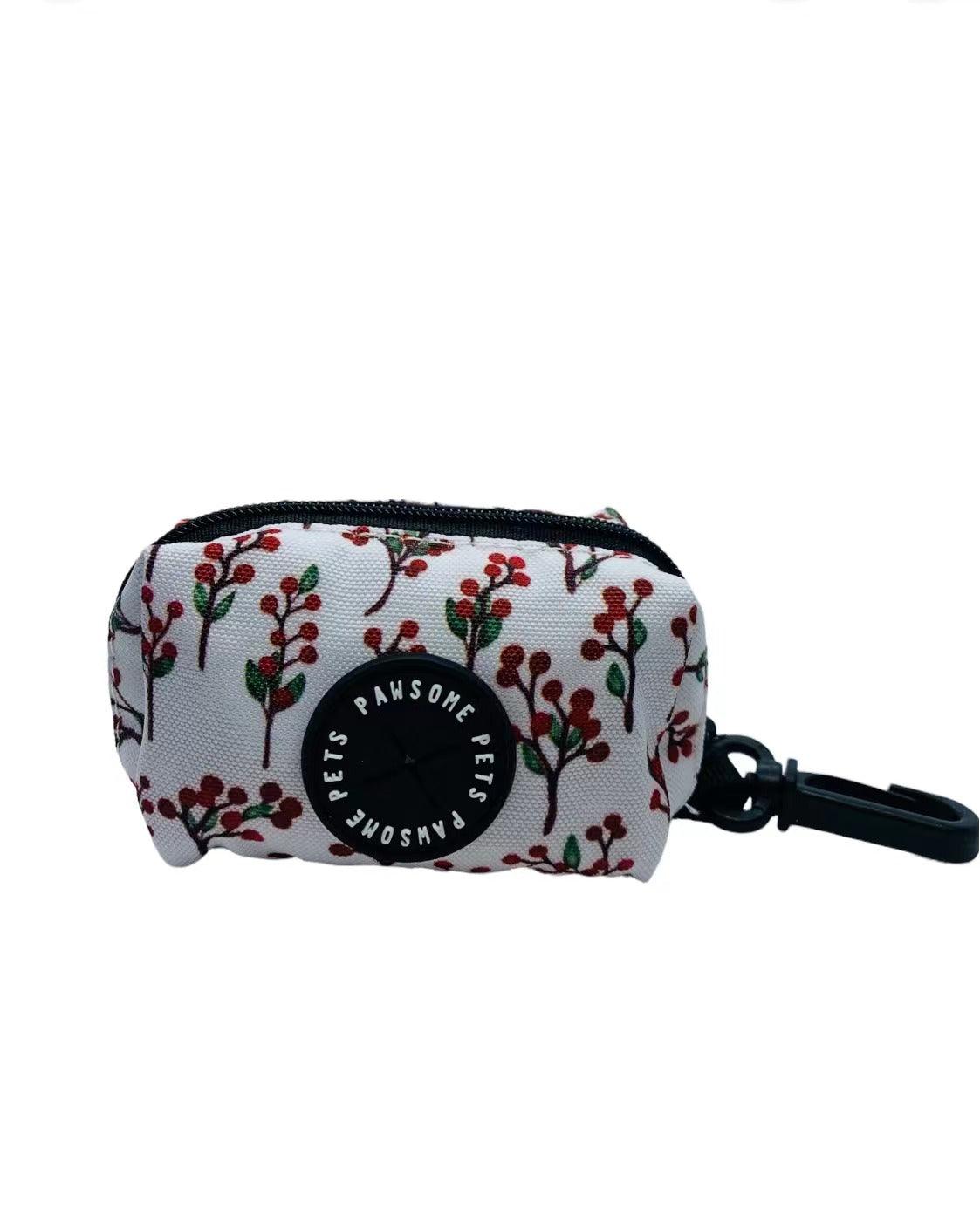 🖤 Heavy-Duty Neoprene Waste Bag Holder-Red floral