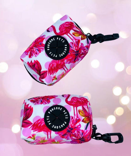 🖤 Heavy-Duty Neoprene Waste Bag Holder-Hawaii flamingo