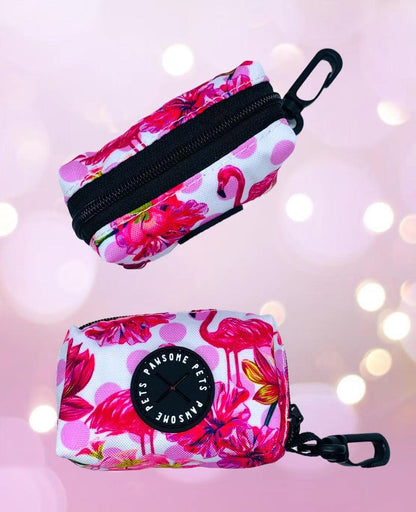 🖤 Heavy-Duty Neoprene Waste Bag Holder-Hawaii flamingo