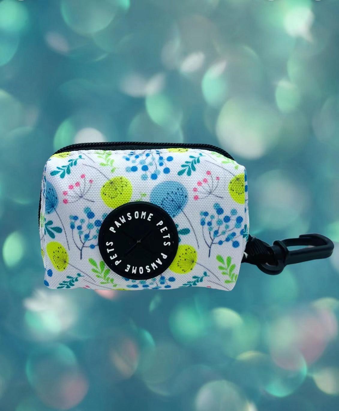 🖤 Heavy-Duty Neoprene Waste Bag Holder-sky blue floral