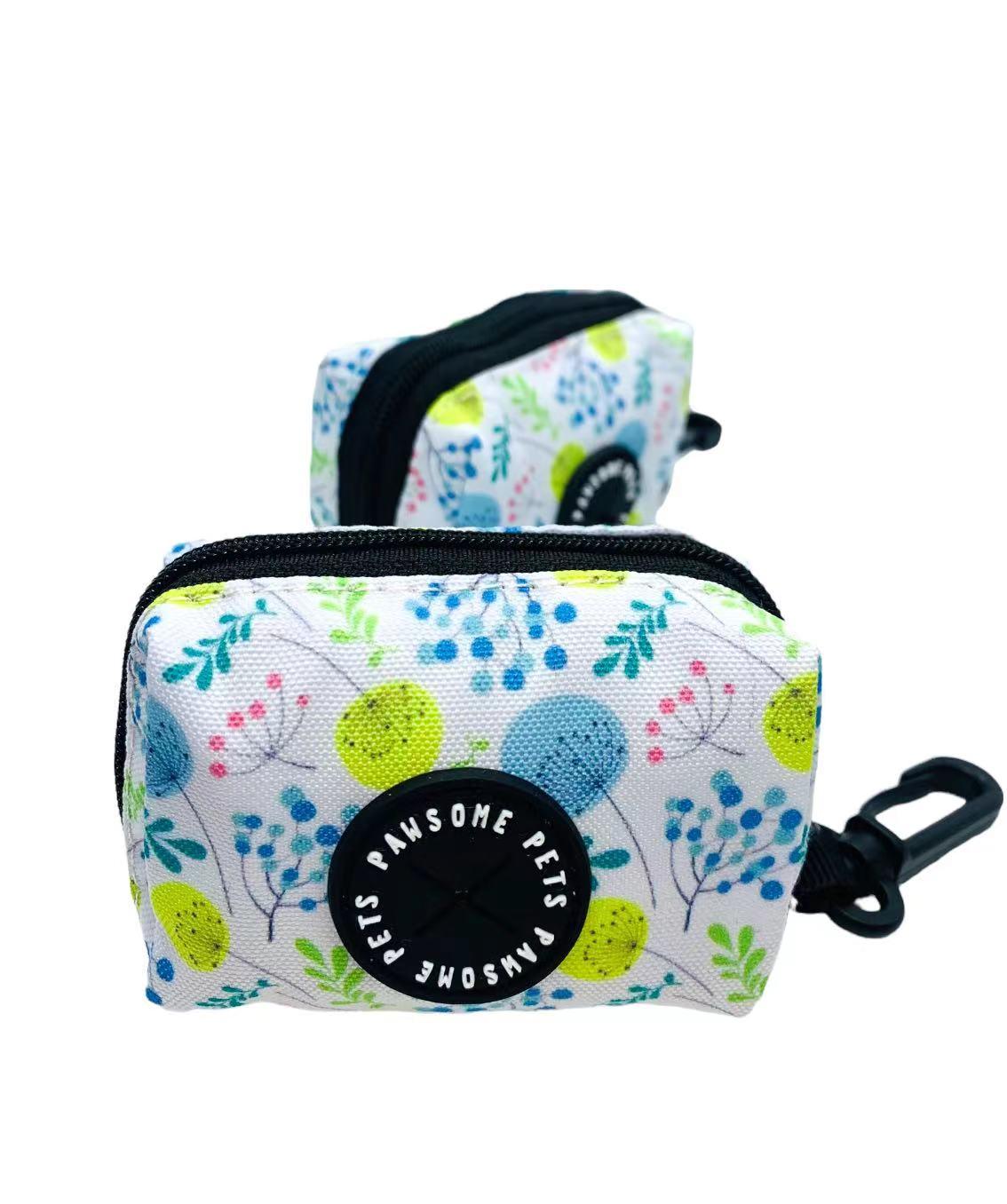 🖤 Heavy-Duty Neoprene Waste Bag Holder-sky blue floral
