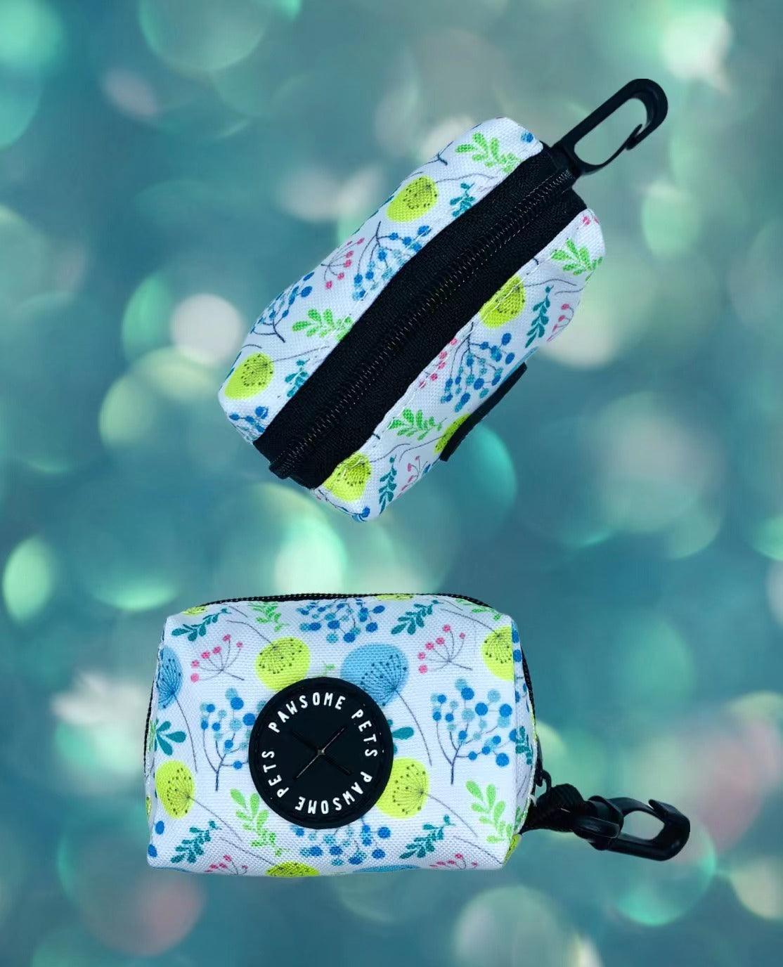 🖤 Heavy-Duty Neoprene Waste Bag Holder-sky blue floral