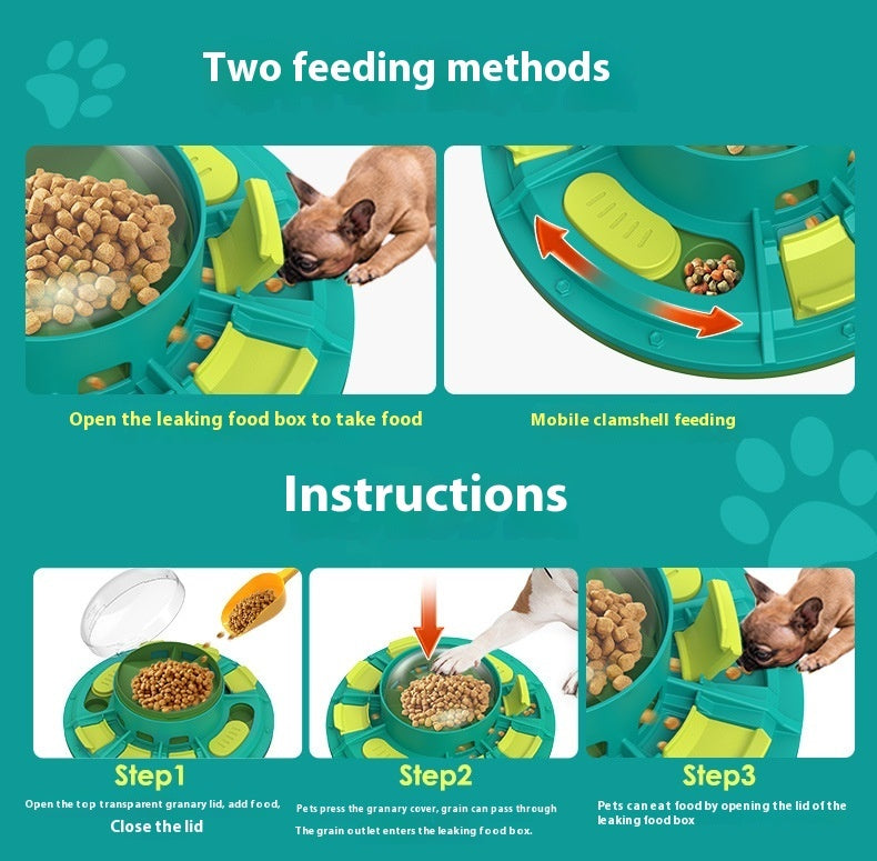 Jouet interactif pour chien – Stimulateur de QI et distributeur d'aliments lents