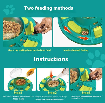 Jouet interactif pour chien – Stimulateur de QI et distributeur d'aliments lents
