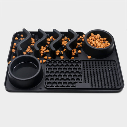 Tapis à lécher en silicone pour chien – Apaisement et alimentation interactive