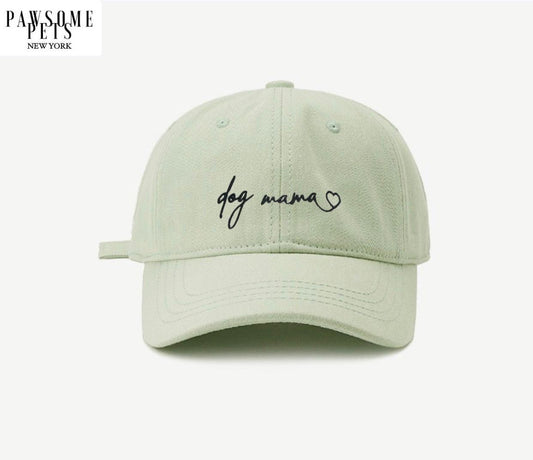 Dog Mom Hat - Light Bean Green