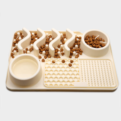 Tapis à lécher en silicone pour chien – Apaisement et alimentation interactive