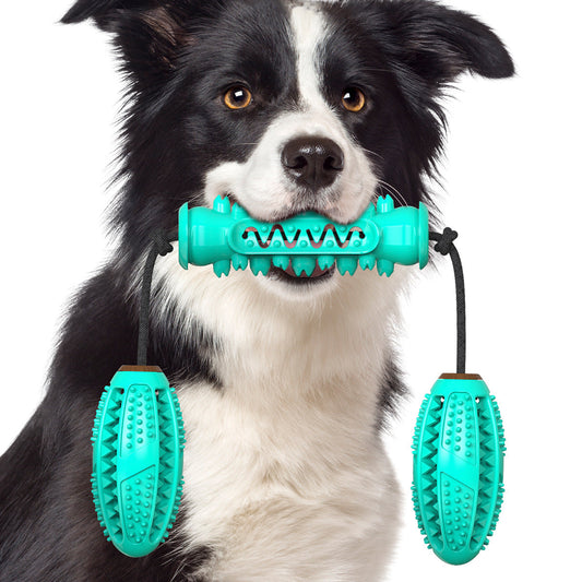 🐶 Dog Toothbrush Rubber Bone – Dental Cleaning Chew Toy 🦷