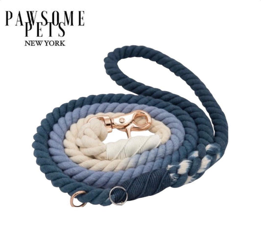 Rope Leash - Ombre Blue