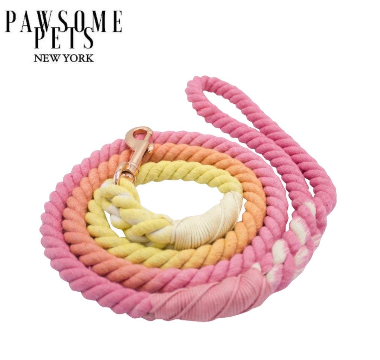 🐾 Pawsome Rope Leash – Handcrafted Style & Durability -  Peony
