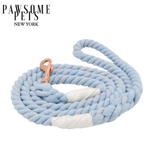 🐾 Pawsome Rope Leash – Handcrafted Style & Durability -Periwinkle