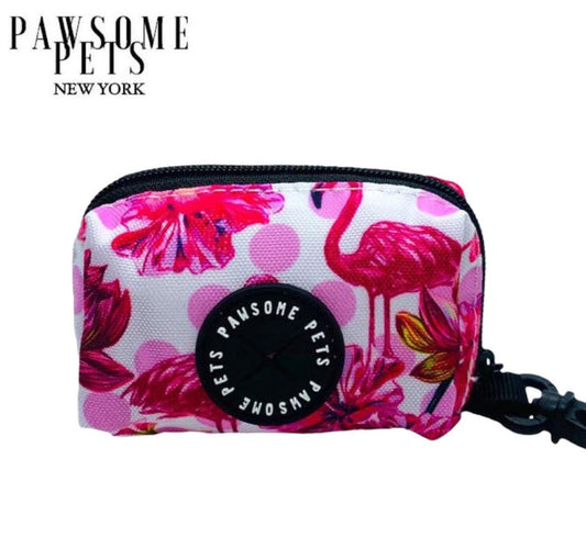 🖤 Heavy-Duty Neoprene Waste Bag Holder-Hawaii flamingo