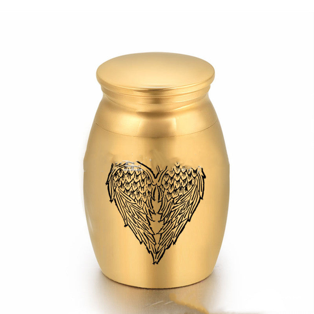 🌈 Pet Ashes Keepsake Jar with Angel Wings