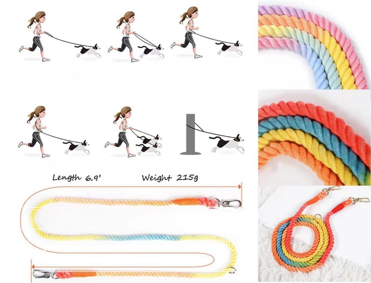 Hands Free Dog Rope Leash - Charcoal