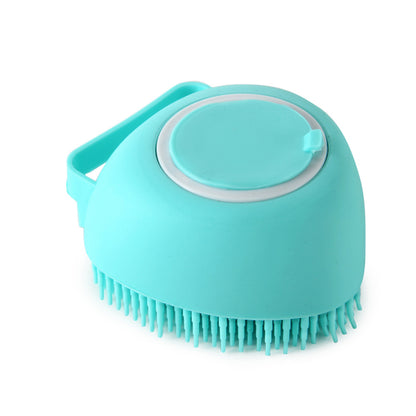 Gants de bain en silicone pour chien 🧼 Brosse de massage pour animaux de compagnie avec distributeur de shampoing 🐶🐱