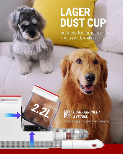🐶 Dog Grooming Vacuum Kit – Easy Grooming & Fur-Free Home 🐾