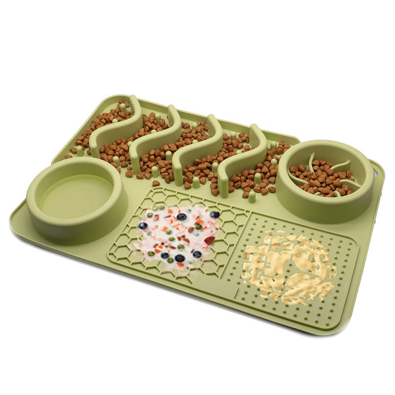 Tapis à lécher en silicone pour chien – Apaisement et alimentation interactive