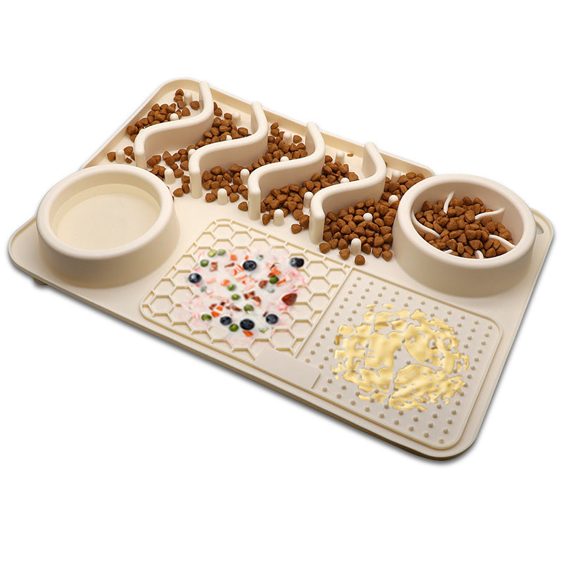 Tapis à lécher en silicone pour chien – Apaisement et alimentation interactive