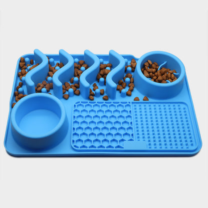 Tapis à lécher en silicone pour chien – Apaisement et alimentation interactive