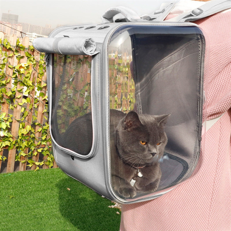 Pet Carrier Backpack 🎒 Breathable Travel Bag for Cats & Small Dogs 🐱🐶