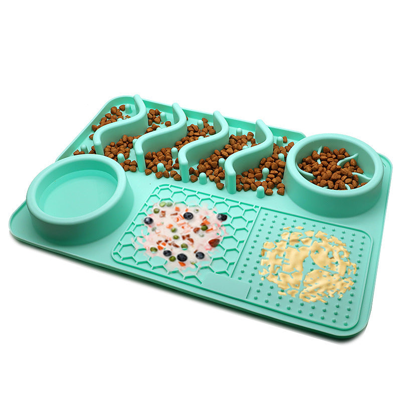 Tapis à lécher en silicone pour chien – Apaisement et alimentation interactive