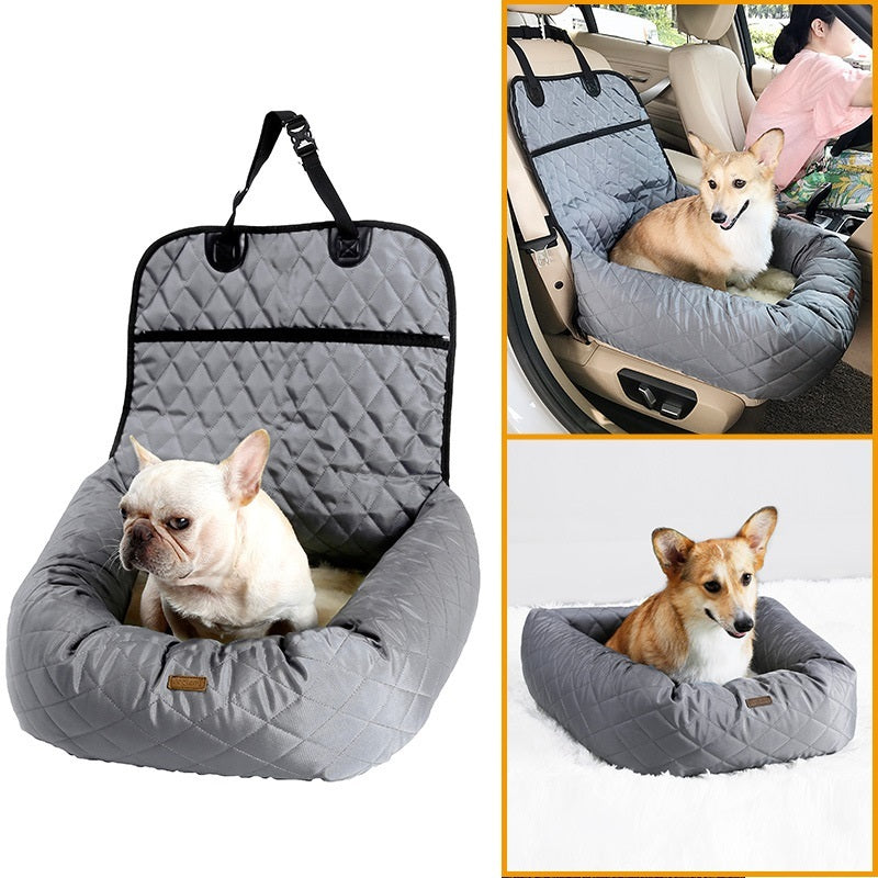 🐾 Multi-Purpose Pet Bed – Washable Travel Dog Seat for Home & Car Use 🛋️🚗