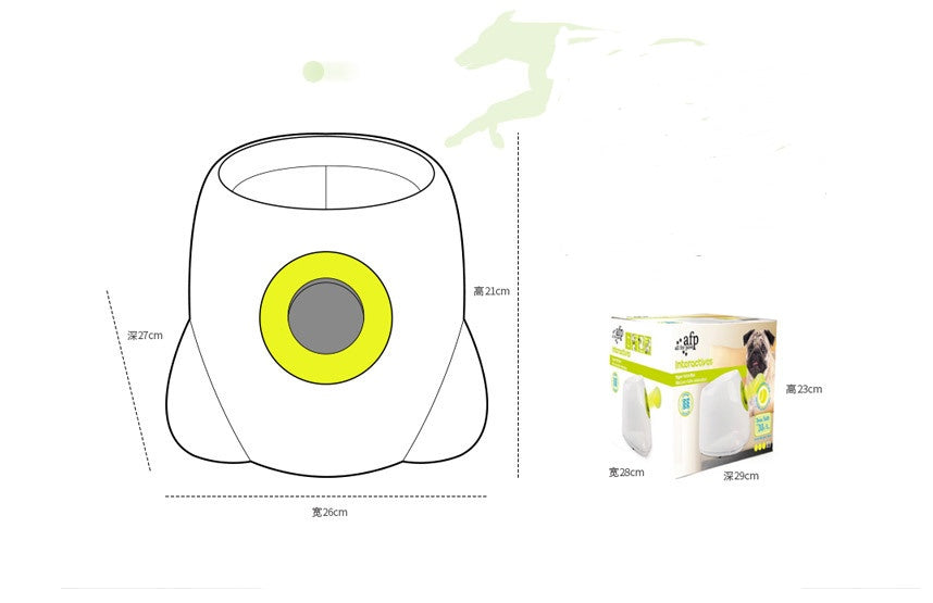 Lanceur de balles interactif automatique pour chien