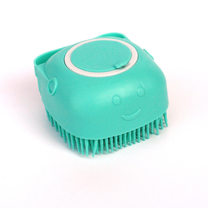 Gants de bain en silicone pour chien 🧼 Brosse de massage pour animaux de compagnie avec distributeur de shampoing 🐶🐱
