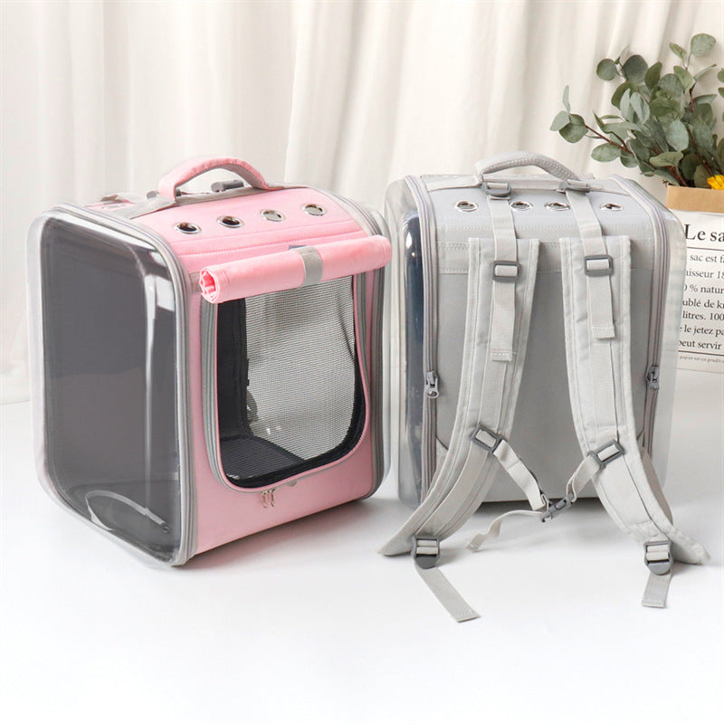 Pet Carrier Backpack 🎒 Breathable Travel Bag for Cats & Small Dogs 🐱🐶
