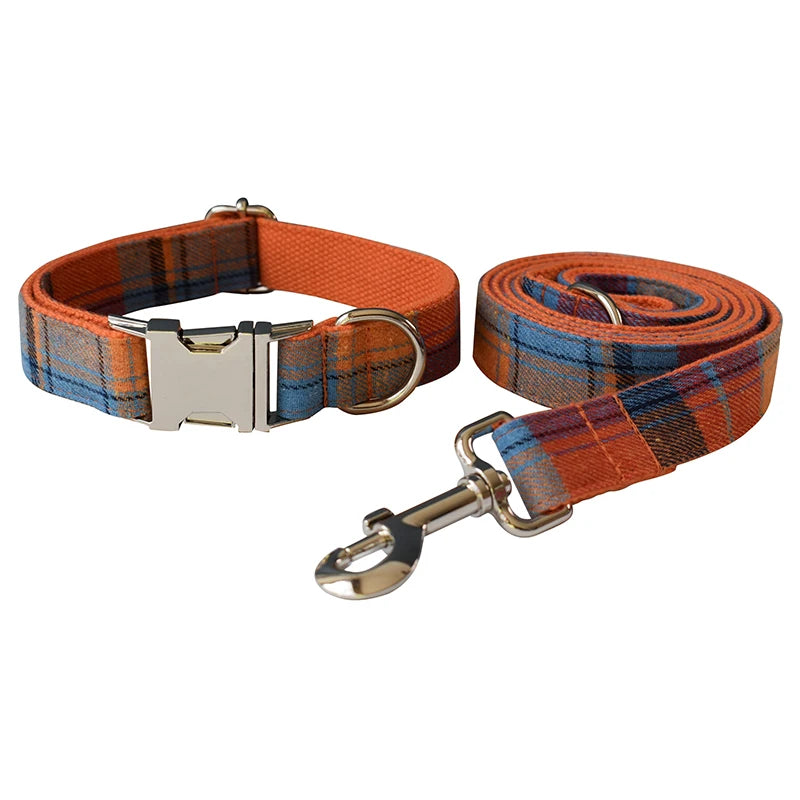 Collier pour chien design Grid, ensemble de laisses de luxe pour animaux de compagnie, colliers, ceinture de cou pour chien avec nœud gravé gratuit, accessoires pour chien Grid 10